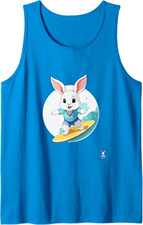 Lapin Surfeur - Lapin heureux - Surf