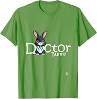 Doctor Bunny - Lapin heureux - Veterinaire